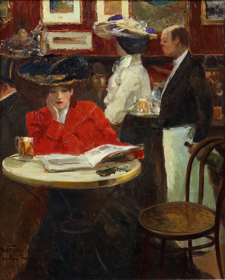 Louis-Abel Truchet-Le Soir au café le Lapin Agile, Montmartre, Paris