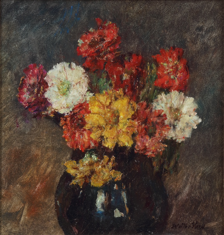 Walter Vaes-Zinnia’s in a vase