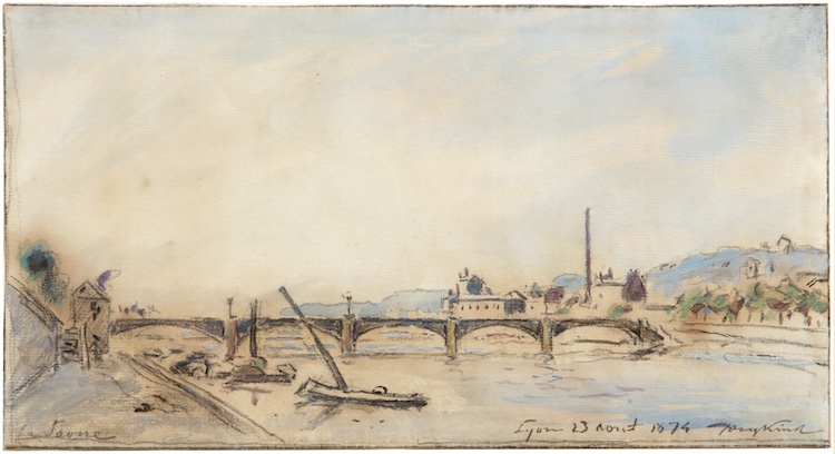 Johan Barthold Jongkind-La Saone Lyon