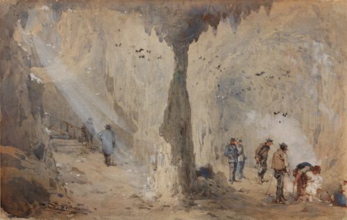 Emmanuel Costa-Tourists in a grotto near Aspremont France Emmanuel Costa-Tourists in a grotto near Aspremont France