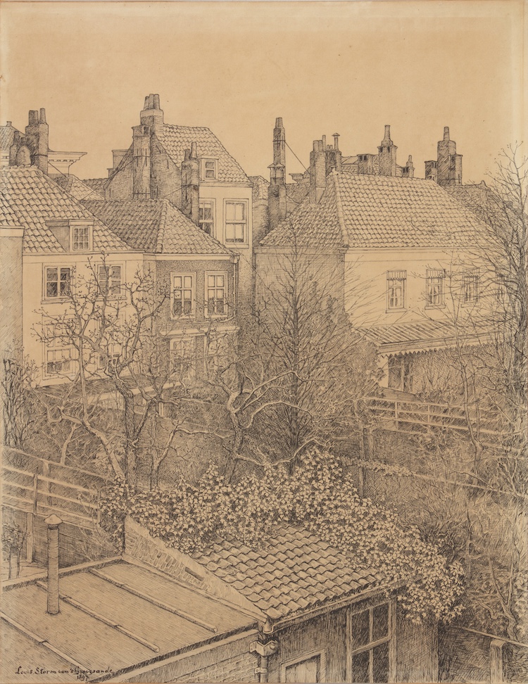 Louis Storm van sGravensande-A Backyard
