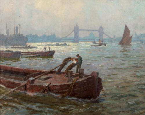 Hendrik Jan Wolter-View of the Thames London with the Tower Bridge Hendrik Jan Wolter-View of the Thames London with the Tower Bridge
