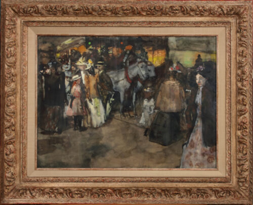 George Hendrik Breitner-Dam bij Avond, Amsterdam George Hendrik Breitner-Dam bij Avond, Amsterdam