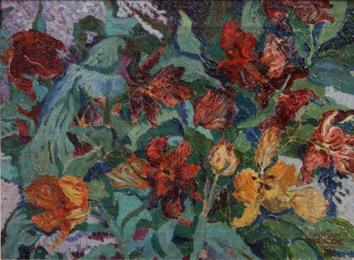 Johan Briede-Tulips and hydrangea Johan Briede-Tulips and hydrangea