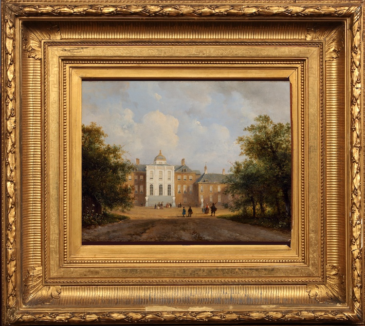 Lodewijk Johannes Kleijn-A view of Palace Huis ten Bosch, the Hague
