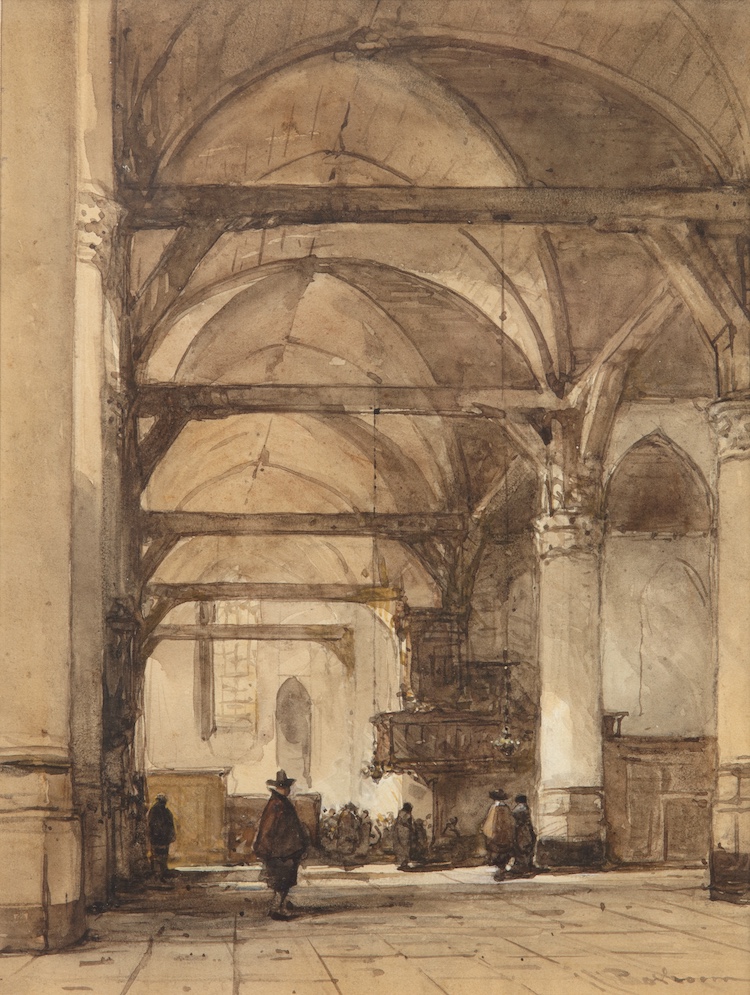 Johannes Bosboom-View of the interior of the Oude Kerk Amsterdam