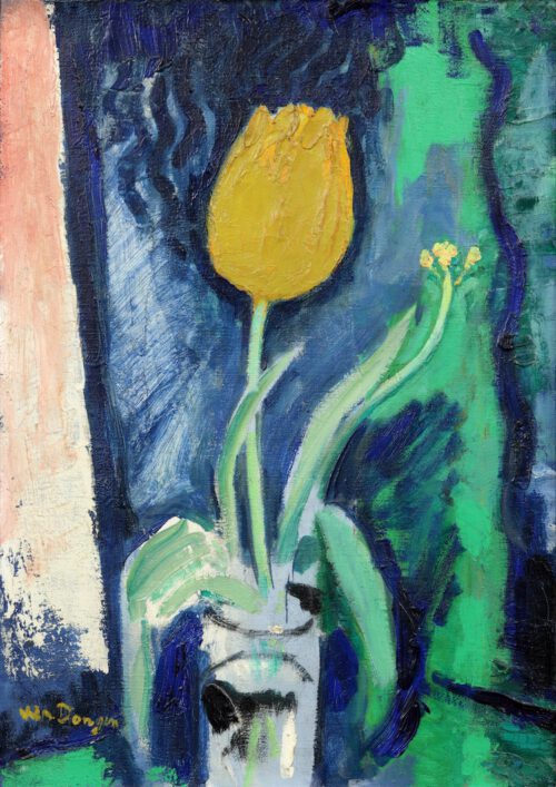 Kees van Dongen -La Tulipe jaune-The yellow tulip Kees van Dongen -La Tulipe jaune-The yellow tulip