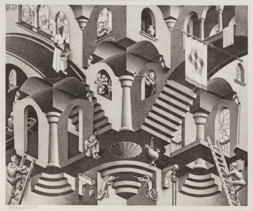 Maurits Cornelis Escher-Convex and Concave (Hol en Bol) Maurits Cornelis Escher-Convex and Concave (Hol en Bol)