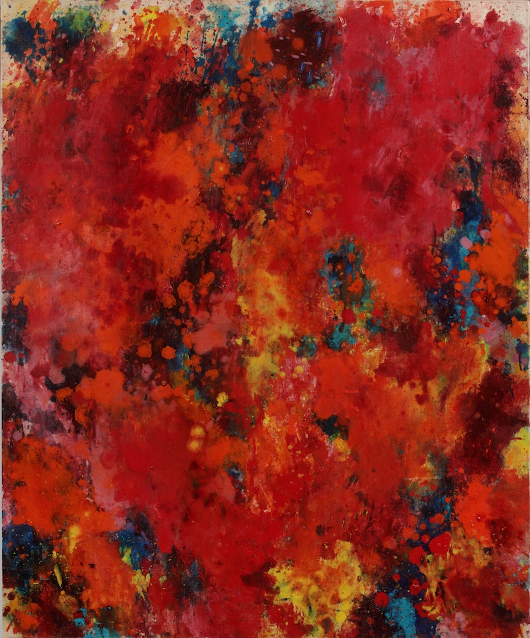 Gea Panter-Abstract in red