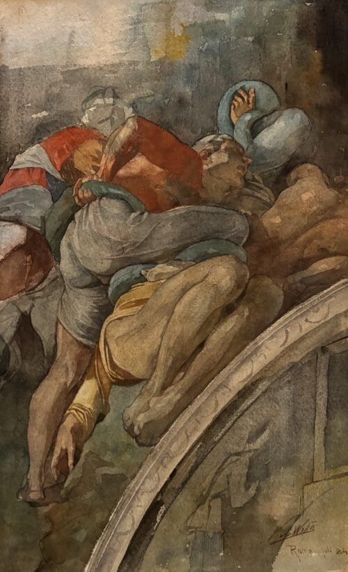 Nicolaas van der Waay-Copie after a fresco in Michelangelo’s Sistine Chapel