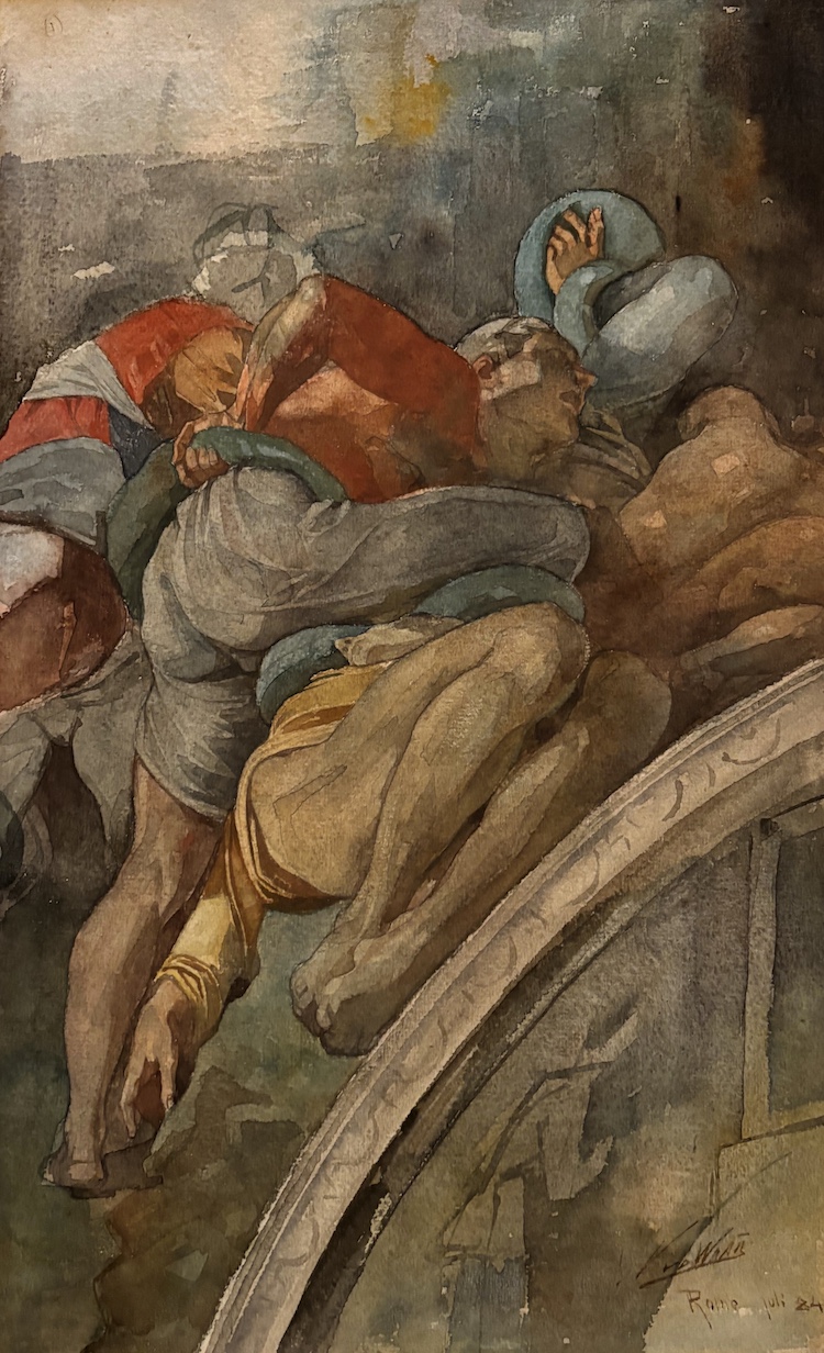 Nicolaas van der Waay-Copie after a fresco in Michelangelo’s Sistine Chapel