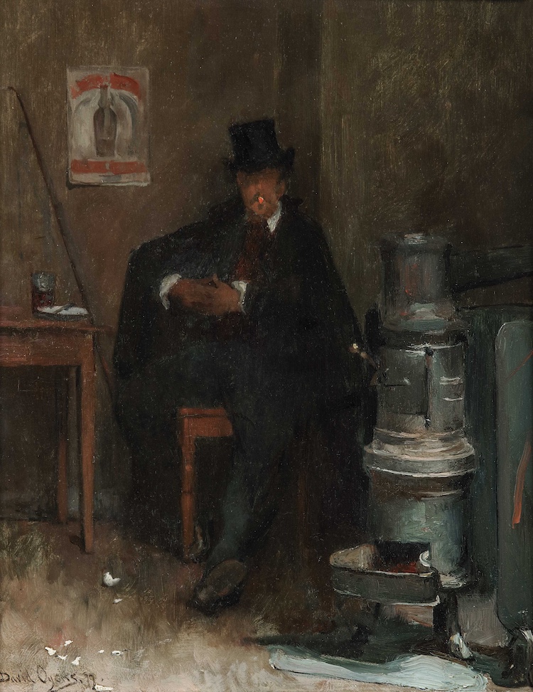 David Oyens-De koetsier-Au repos des cochers