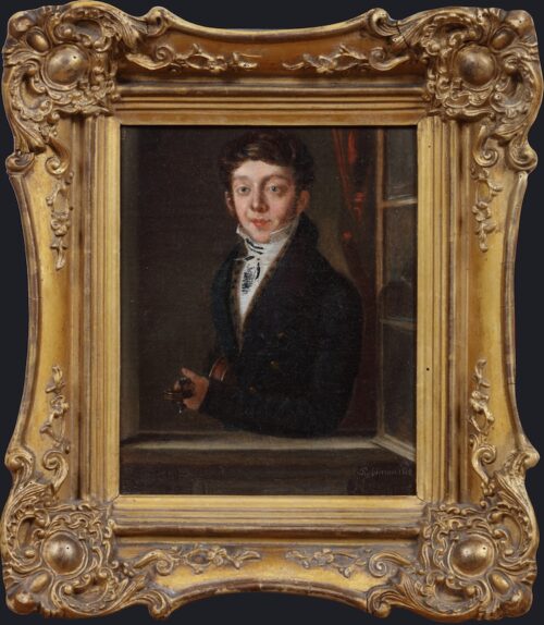 Abbe Alexandre-Auguste Robineau-The young violin player