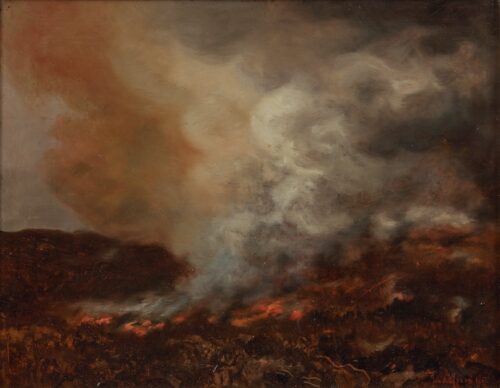 Jan van Essen-A Heath Fire, het Loo, Apeldoorn