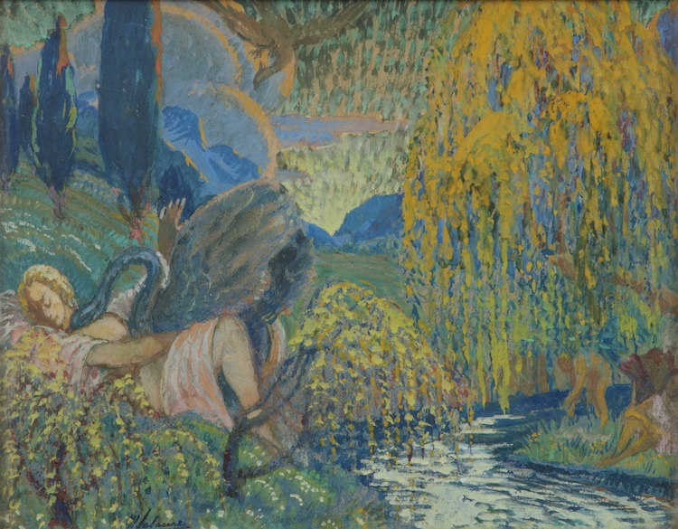 Marcel Lalaurie-Leda and the Swan