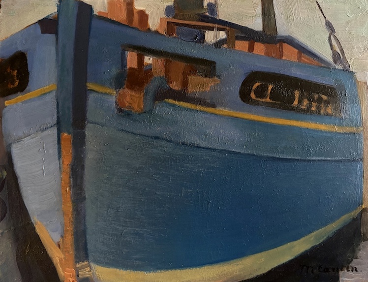 Mies Callenfels-Carsten-The blue Fishing Boat Concarneau Brittany