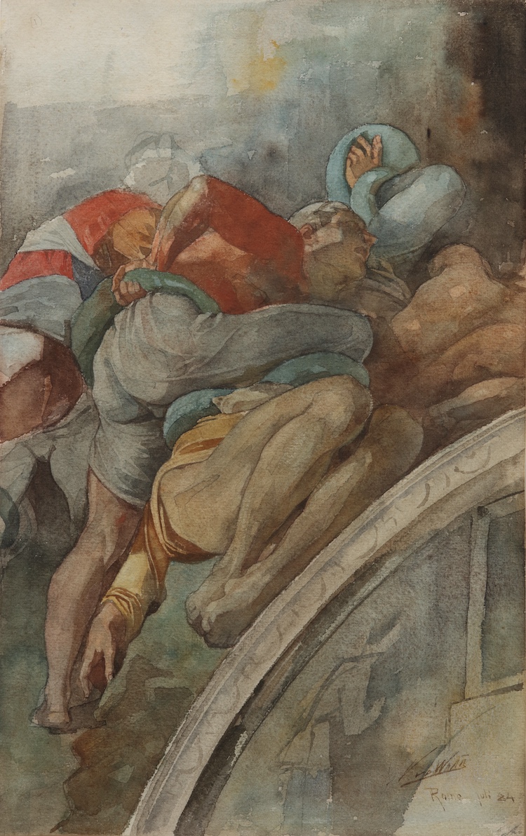 Nicolaas van der Waay-Copie after a fresco in Michelangelo’s Sistine Chapel