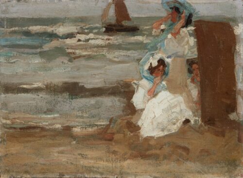 Attributed to Floris Arntzenius-On the beach