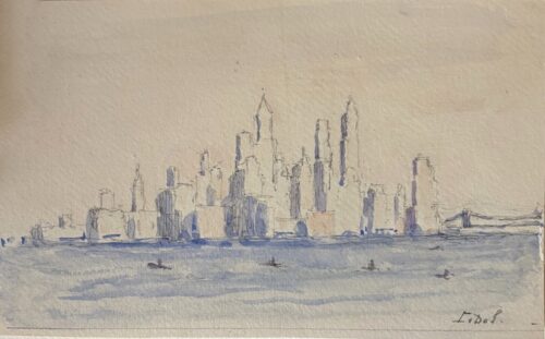 Lucie van Dam van Isselt-View of skyline New York