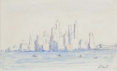 Lucie van Dam van Isselt-View of skyline New York