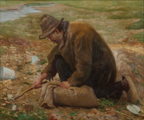 Arthur Haegebaert-In the fields on a riverbank