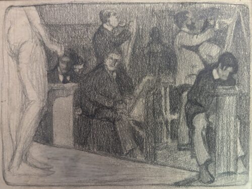 George Kars or Jiri Karpeles -A Class at the Academy of Fine Art, Munich