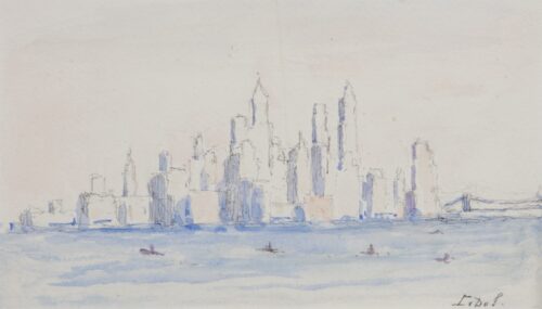 Lucie van Dam van Isselt-View of skyline New York